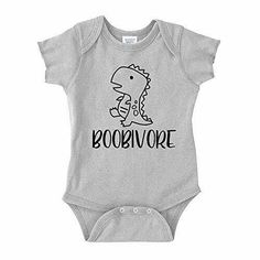 "Boobivore" Baby One piece for the breasfeeding mama and her baby. This one piece makes a great gift for a new baby, baby shower, birthday, or just because any one who sees it will surely get a smile from it. Spread a little happiness with this cute infant one piece. Boobivore Baby One Piece or Toddler T-Shirt "Boobivore" Baby One piece for the breasfeeding mama and her baby. This one piece makes a great gift for a new baby, baby shower, birthday, or just because any one who sees it will surely Playful Gray Cotton T-shirt, Nerd Baby, Funny Baby Shower Gifts, Clothes Sizes, Baby Clothes Sizes, Custom Baby Onesies, Funny Onesies, White Onesie, Funny Baby Onesies