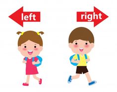 the boy and girl are going to left or right