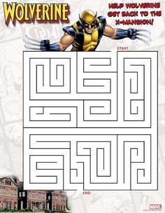 the wolverine maze is shown in this image