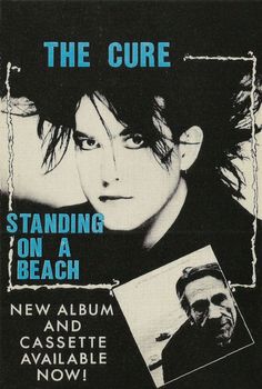 the poster for standing on a beach shows an image of a man with long hair