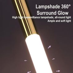 an advertisement for lampshade 360 surround glow