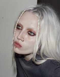 Blonde Goth, Bleached Eyebrows, Pale Makeup, Makeup Eyebrows, Tinted Brow Gel, Goth Makeup, Dark Makeup, Brow Makeup, Brow Gel