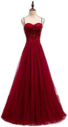 Fitted Ball Gown With Spaghetti Straps For Prom, Fitted Spaghetti Strap Ball Gown For Prom, Fitted Spaghetti Strap Ball Gown For Prom Season, A-line Tulle Ball Gown For Party, Fitted Spaghetti Strap Ball Gown For Evening, Holiday Prom Dress With Sweetheart Neckline, Elegant Fitted Ball Gown With Spaghetti Straps, Elegant Spaghetti Straps Ball Gown, Formal Tulle Evening Dress With Spaghetti Straps