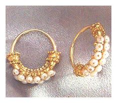 Pearl Gypsy Earrings Gold Hoop Earrings With Pearl Drop For Festivals, Traditional Gold Hoop Earrings With Pearl Drop, Small Hoop Gold Jewelry With Gold Beads, Gold Small Hoop Jewelry With Gold Beads, Gold Round Pearl Earrings For Temple Jewelry, Gold Round Pearl Earrings In Temple Jewelry Style, Gold Round Pearl Temple Jewelry Earrings, Gold Round Temple Jewelry Pearl Earrings, Gold Pearl Earrings For Festivals