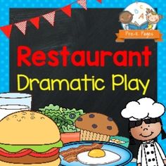 the restaurant dramatic play is an interactive activity for children to learn how to make their own food