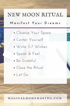 Manifesting Magic, Tarot Spread, Lunar Cycle, Manifest Your Dreams