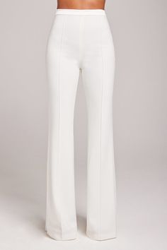 Charlotte White Pants White Bra Top, Lulus White Dress, Nadine Merabi, Statement Pants, White Pajamas, White Bra, White Trousers, White Bras, Satin Material