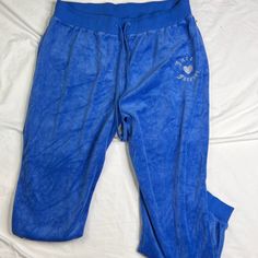 Juicy Couture X Forever 21 Pants Womens Blue Sweatpants Lounge Ladies 2x A031024 Blue Stretch Sweatpants For Loungewear, High Waist Blue Sweatpants For Loungewear, Trendy Blue Sweatpants For Loungewear, Trendy Blue Straight Leg Sweatpants, Trendy Wide Leg Blue Sweatpants, Trendy Blue Wide Leg Sweatpants, Trendy Blue Sweatpants With Elastic Waistband, Spring Lounging Blue Pants, Blue High Waist Trendy Sweatpants