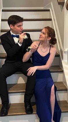 Navy Blue Hoco Outfits For Guys, Navy Blue And Black Prom Couple, Winter Ball Couple Outfits, Prom Couples Navy Blue, Navy Dress And Suit Couple, Suits To Go With Navy Prom Dress, Navy Blue Dress Couple Outfit, Prom Outfits For Guys Navy Blue, Matching Red Prom Outfits