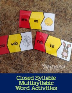 close - up of multiple word activities to help students learn sight words in the classroom