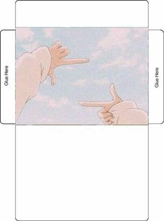 two hands pointing at each other in the sky