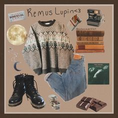 Fem Remus Lupin Outfits, Remus Lupin Outfit Aesthetic Women, Remus Lupin Outfit, Fairy Grunge Outfit, Hogwarts Outfits, Harry Potter Outfits, All The Young Dudes, Aesthetic Women