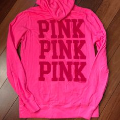 Brand New, Never Worn, Bright Cotton Hoodie With Back Embroidery. 20” From Armpit To Armpit, 26” Long. Small, Casual Fit But True To Size. Pink Sweatshirt With Adjustable Hood, Pink Long Sleeve Sweatshirt With Adjustable Hood, Pink Sporty Top With Double-lined Hood, Sporty Pink Top With Double-lined Hood, Pink Fall Tops With Adjustable Hood, Pink Double-lined Hood Sweatshirt For Fall, Fall Pink Sweatshirt With Double-lined Hood, Pink Double-lined Hooded Sweatshirt For Fall, Pink Long Sleeve Tops With Double-lined Hood