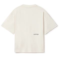 a white t - shirt with the words good morning printed on it