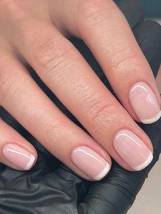 Plain Color Nails, Short Round Nails, Plain Nails, Dance Parties, Style Français, Nails Set, Color Nails, Round Nails, Translucent Powder