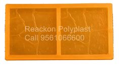 an orange rectangle sign with the words reachon polyplast call 956 - 66160