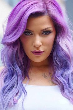 Trendy Ideas Of Summer Hair Colors For 2022 ★ Pink Lavender Hair, Summer Hair Color Ideas, Light Purple Hair, Purple Ombre Hair, Fall Winter Hair Color, Dark Purple Hair, Bold Hair Color, Creative Hair Color, Lilac Hair