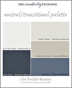 the creativity exchange neutral / traditional pallete color palette with text overlaying it