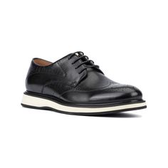 in stock Business Wingtip Lace-up Shoes With Contrast Sole, Black Wingtip Dress Shoes With Contrast Sole, Black Wingtip Leather Shoes With Contrast Sole, Black Leather Wingtip Shoes With Contrast Sole, Black Wingtip Oxfords With Textured Sole, Black Wingtip Lace-up Shoes With Removable Insole, Black Wingtip Dress Shoes With Rubber Sole, Black Wingtip Sneakers For Work, Black Wingtip Sneakers For Workwear