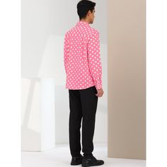 The polka-dot shirt is a weekend wardrobe essential. This shirt has a curved hem, both practical and versatile. With a cotton construction and fitted tailoring, this all-over dots print button-down features a spread collar. Layer this shirt over a basic tee for a nod to laid-back summer style. Style with jeans and sneakers to build up a casual, smart look. Long Sleeves Dress, Dot Shirt, Polka Dot Shirt, Sleeves Dress, Weekend Wardrobe, Slim Fit Dresses, Button Dress, Polka Dot Print, Basic Tee