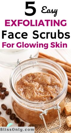 Home Made Facial Scrub, Home Made Face Scrub, Diy Exfoliating Face Scrub, For Clear And Glowing Skin, Clear And Glowing Skin, Savon Diy, Diy Face Scrub, Coffee Face Scrub