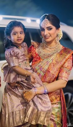 Mom And Daughter Dresses Indian, Mom And Daughter Dresses, Saree Blouse Ideas, Exclusive Saree Blouse Designs, Brides Mother, Half Saree Function, Indian Bridal Sarees, Blouse Ideas, Indian Bride Outfits