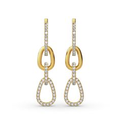 A stunning pair of statement link chain earrings that are striking in style and are sure to be an essential addition to your jewellery collection. Handmade in sterling silver, these unusual yet elegant earrings are versatile as they are perfect for any occasion where you want to add touch of modern glamour to your look.Carat Weight: 1.16 ctStone Size: 1 mmStone Type: Jeulia® StoneNumber of Stones: 116 Stone Shape: RoundStone Color: Diamond WhiteWeight: 2.91 gWidth: 7.5 mmHeight: 30 mmThickness: Formal Chain Dangle Earrings, Formal Dangle Chain Earrings, Chic Chain Earrings For Formal Occasions, Chic Formal Earrings With Chain Detail, Classic Dangle Earrings With Cable Chain, Elegant Chain Linear Earrings As Gift, White Gold Earrings With Cable Chain, Elegant Chain Chandelier Earrings As Gift, Elegant Dangle Jewelry With Hooks And Links