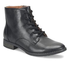 This combat-style, lace-up ankle boot features a flexible outsole and inside zipper for easy wear, making it perfect for your fall and winter wardrobe. From Eurosoft. Wide Ankle Boots, Combat Style, Favorite Boots, Lace Up Ankle Boots, Leather Ankle Boots, Fall And Winter, Winter Wardrobe, Easy Wear, Fashion Shoes