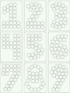 eight circles are arranged in the same pattern