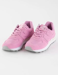 NEW BALANCE 574 Womens Shoes - PINK | Tillys New Balance 574 Shoes, New Balance 574 Womens, New Balance Shoe, New Balance Style, Wwe T Shirts, Trail Design, Flannel Sweatshirt, Lug Sole Boots, New Balance 574