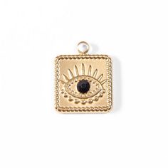 Trendy Black Charms Jewelry, Trendy Black Jewelry With Charms, Black Jewelry With Removable Charms For Gifts, Black Evil Eye Spiritual Necklace, Spiritual Black Evil Eye Necklace, Black Spiritual Necklace With Evil Eye, Black Spiritual Necklace With Evil Eye Detail, Evil Eye Pendant Charm Necklace, Symbolic Black Jewelry With Charms