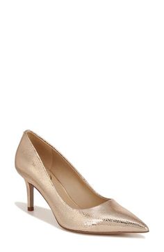 A pointy toe and slim heel frame a timeless pump that will be a staple in your work-to-weekend wardrobe. 2 3/4" heel Leather or synthetic upper/synthetic lining/rubber sole Imported Weekend Wardrobe, Sam Edelman, Women's Pumps, Nordstrom, Pumps, Heels, Leather