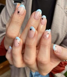 Nail Ideas Summer, Summer Nail Colors, Summer Nail Ideas, Summer Nail Designs, Summer Nail Art, Star Nails, Art Summer