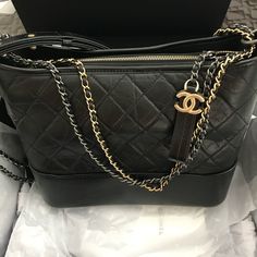 Chanel Medium Gabrielle Bag .. Like New ! Used Four Times To Take Out To Dinner . Have Bag, Bows, Everything That Came With It From The Store At Millenia Mall Vintage Chanel Bag, Chanel Bags, Vintage Chanel, The Store, Take Out, Chanel Bag, Chanel, Bag Lady, Like New