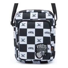 Vans New Varsity Crossbody Bag 'Black White' VN0A54K1Z791 White Vans Bags, Trendy Vans Travel Bag, Vans Rectangular Bag For Everyday, Vans Rectangular Bag For Daily Use, Vans Casual Bag With Adjustable Strap, Casual Vans Bag With Adjustable Strap, Vans Casual Bags For Daily Use, Casual Vans Bags For Daily Use, Black Vans Travel Bag