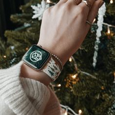 Step into the holiday season with our Holiday Apple Watch Bands! Firstly, the X-mas Silicone Band collection, featuring 15 distinct Christmas designs, is sure to infuse your day with festive spirit. Secondly, each band, crafted from high-grade silicone, wraps comfortably around your Apple Watch. Consequently, you'll enjoy a snug fit with a soft touch against your skin. Furthermore, these holiday apple watch bands aren't just comfortable; they're also stylish. Each one comes with a sports-style l Bracelet Apple Watch, Gingerbread Cookie, Sports Style, Silicon Bands, Christmas Designs, Apple Watch Bands, Sport Fashion, Jewellery And Watches, High Grade