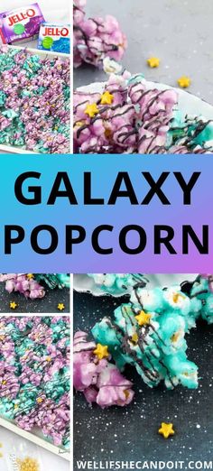 this galaxy popcorn recipe is so easy to make