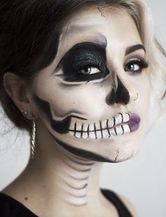 This sexy half skeleton gives you a chance to channel glamour this Halloween. We asked makeup... Fest Outfits