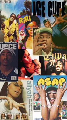 the covers of various magazines are shown in this collage, with images of people on them