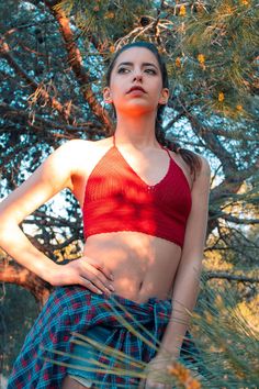 This red crochet crop top - bralette is the perfect outfit for festival goer, beachwear and summer days. If you want to be unique in your boho chic style, then choose this bralette. This crochet crop top has an adjustable halter design, adjustable ties on neck and back. YARN: 100% pure cotton. COLOR: Can be customized. SIZE: The measurement table is at the end of the photos. If you have any questions about what size to choose please contact me and I will gladly guide you to choose the correct si Red Stretch Halter Neck Crop Top, Seamless Cropped Red Crop Top, Seamless Red Cropped Crop Top, Red Bra-friendly Crop Top For Summer, Red Bra Friendly Crop Top For Summer, Red Fitted Cropped Halter Top, Red Bra-friendly Crop Top, Red Bra Friendly Halter Top, Summer Bra Friendly Red Halter Top