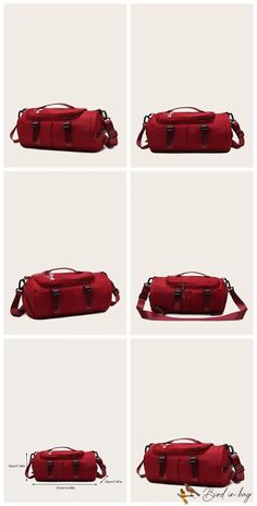 Bird in Bag – Large Multi-Functional Travel Duffel Bag with Shoe Compartment for Outdoor and Exercise Activities. – Bird in Bag Red Rectangular Travel Bag For School, Red Functional Mobile Phone Bag, Casual Red Duffle Bag For Everyday, Red Rectangular Duffle Bag For School, Large Capacity Red Travel Bag For School, Red Large Capacity Travel Bag For School, Red Travel Bag With Adjustable Strap For Daily Use, Red Rectangular Gym Bag For Everyday Use, Multifunctional Red Bag With Zipper Closure