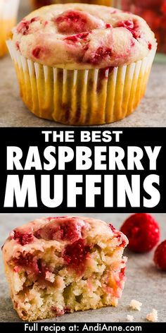 the best raspberry muffins are made with fresh fruit