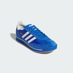 adidas SL 72 RS Shoes - Blue | Free Shipping with adiClub | adidas US Adidas Sl 72, Mens Lifestyle, Kids Sneakers, Adidas Online, Blue Shoes, Kid Shoes, Blue Man, Retro Style, Retro Fashion