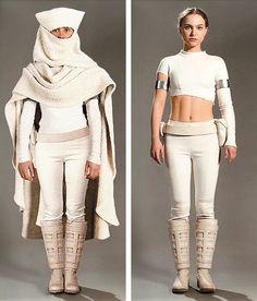 two pictures of models in white outfits and one is wearing an off - white outfit