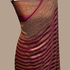 9108036956 Khaddi Georgette Saree, Saree Georgette, Banarsi Saree, Bridesmaid Saree, Saree Banarasi, Trendy Blouse, Sarees Collection, Party Kleidung, Georgette Saree