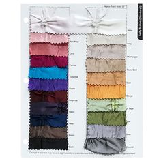 an image of different colors of hair ties in the package for each individual to choose from