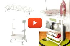 a video demonstrating how to use an ironing board for clothes and other household items