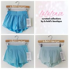 Description: Lululemon "Ombr Blue & Green" Hotty Hot Hr & Lr Lined Short 2.5" Bundle. Hotty Hot Short Bundle Includes: Lululemon Hotty Hot High-Rise Lined Short 2.5" In Blue Chill (Bchi). Lululemon Hotty Hot High-Rise Lined Short 2.5" In Icing Blue (Icbu). Lululemon Hotty Hot Low-Rise Lined Short 2.5" In Delicate Mint (Delm). Made Of Swift Fabric. Has A Built-In Liner. Sold Out. Additional Photographs Of All Shorts Can Be Found In Their Individual Sale Listings In My Boutique. This Bundle Is Exc Blue Athletic Shorts For Yoga In Summer, Blue Summer Yoga Athletic Shorts, Blue 4-way Stretch Activewear For Summer, Light Blue Summer Running Activewear, Light Blue Bottoms For Summer Running, Blue Athletic Shorts For Running In Spring, Blue Athletic Shorts For Spring Running, Lightweight Stretch Blue Activewear, Blue Chill