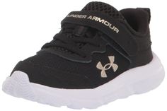 PRICES MAY VARY. Lightweight, breathable mesh upper with synthetic overlays for added durability & support Hook & loop strap for easy on & off EVA sockliner provides soft, step-in comfort One-piece EVA midsole turns cushioned landings into explosive takeoffs Lightweight, durable outsole Lace type: Standard tie with hook & loop strap Under Armour Baby Boy, Boys Running Shoes, Womens Training Shoes, Boys Sneakers, Pre School, Black Running Shoes, Girls Sneakers, School Shoes, Running Shoe