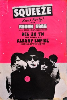 the poster for squeeze's punk party